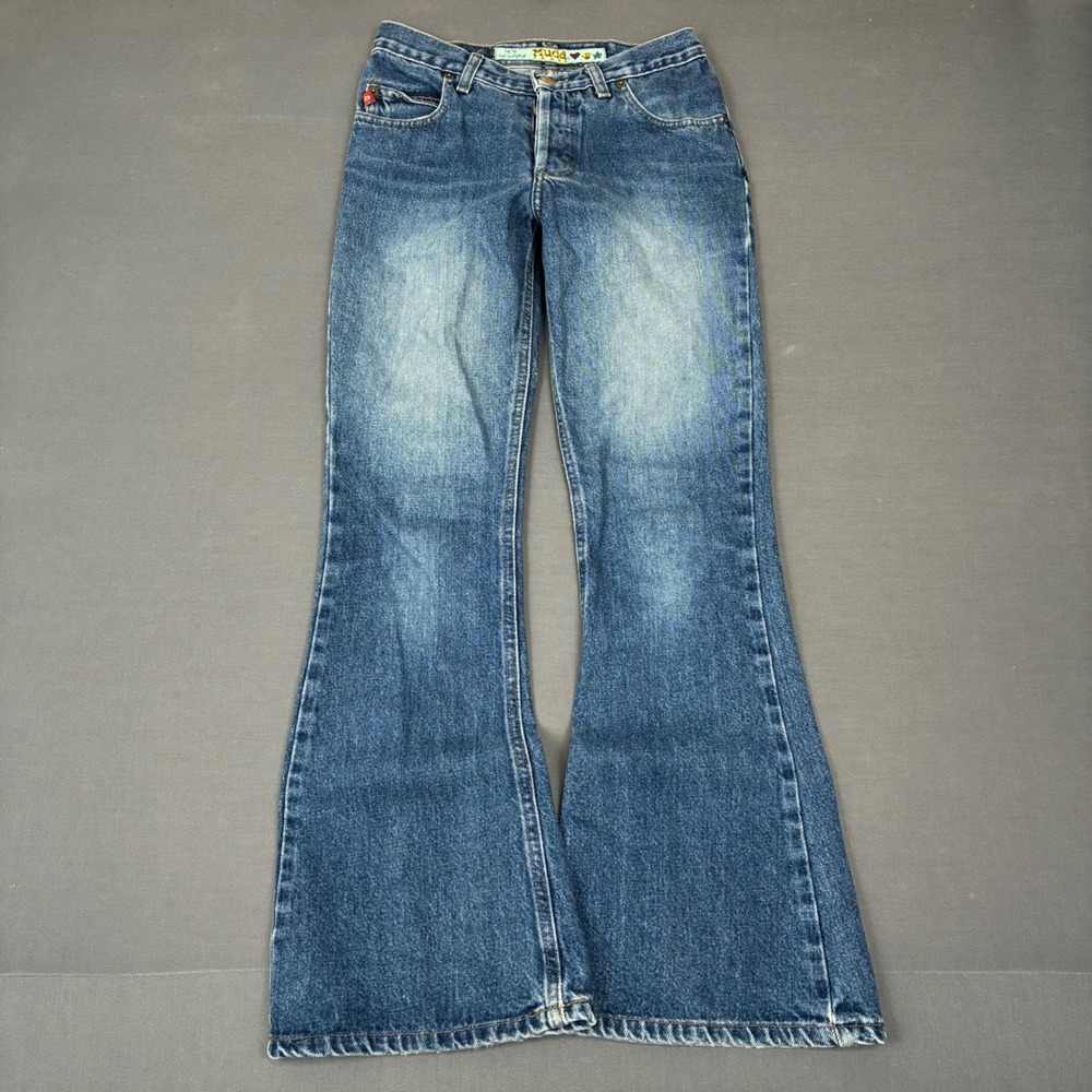 Y2K Mudd Mid-Rise Flared Medium Wash Jeans Women's Size 3 (26x30)